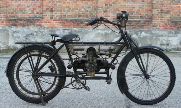 1 Douglas 347ccm 2¾hp Twin 1909 Originalzustand